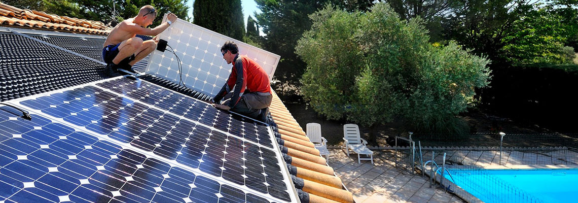 Installation de panneaux solaires photovoltaïques